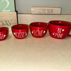 Rae Dunn valentine’s measuring cups